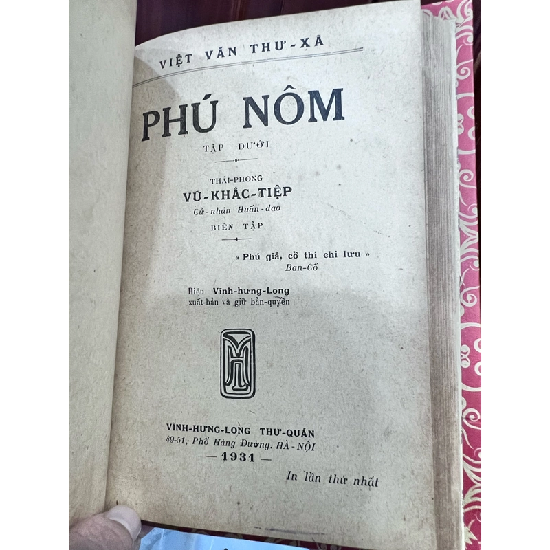 Phú Nôm - Vũ Khắc Tiệp (1931) 300277