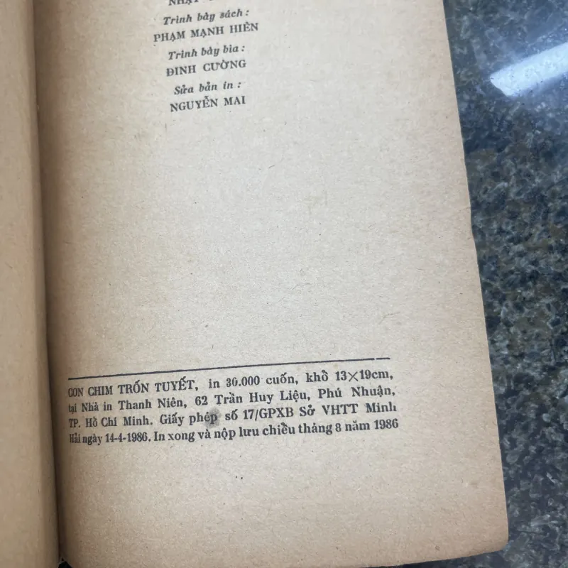 Con chim trốn tuyết Paul Gallico XB 1986 763293