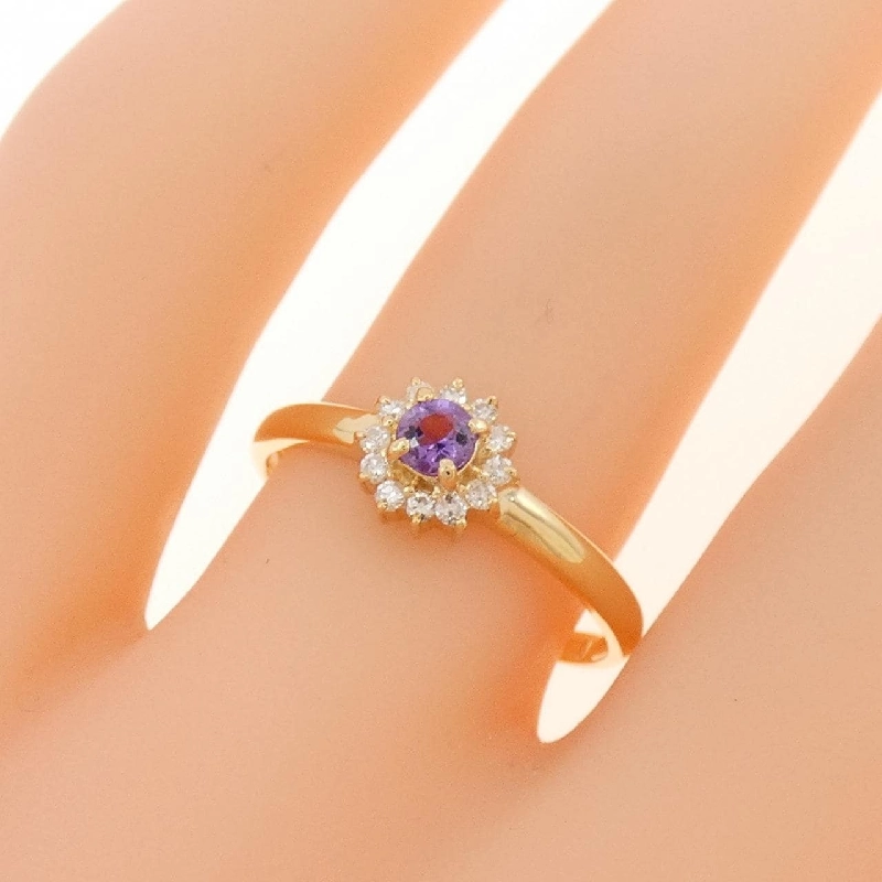 Nhẫn Amethyst K18YG 670824