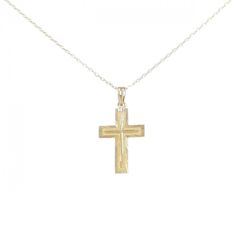 K18YG Dây chuyền hình chữ thập - Hàng hiệu Chính hãng 866305