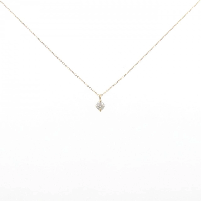 K18YG Solitaire Dây chuyền kim cương 0.07CT - Hàng hiệu Chính hãng 861065