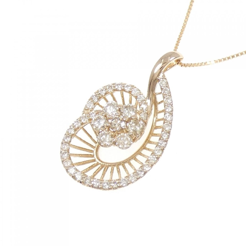 K18PG Hoa Kim Cương Dây Chuyền 1.00CT - Hàng hiệu Chính hãng 860100