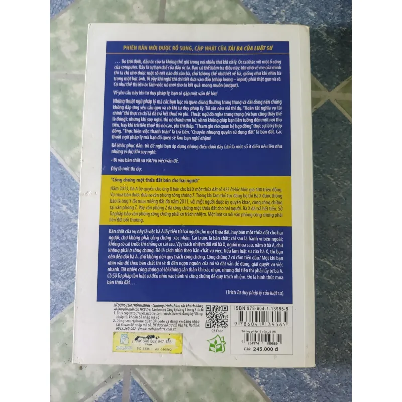 Tư duy pháp lý của Luật Sư nhìn thật rộng và đánh tập trung - Nguyễn Ngọc Bích 746668