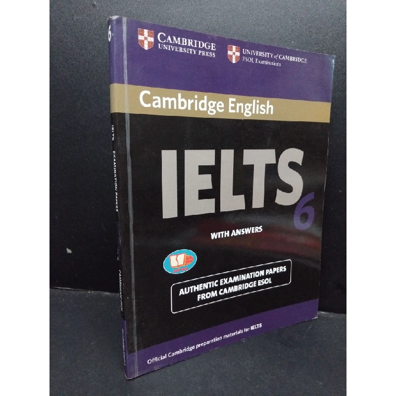 Cambridge English IELTS examination papers with answer 6 mới 80% bẩn bìa, ố nhẹ, có chữ viết HCM1209 Cambridge Esol HỌC NGOẠI NGỮ 274073