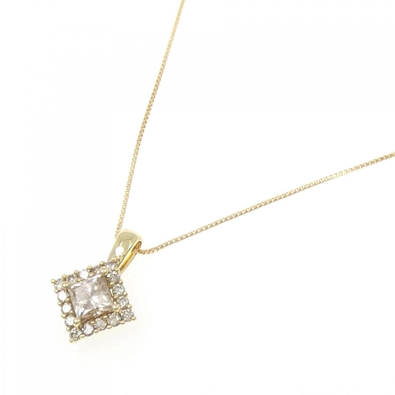 Dây chuyền kim cương K18YG 0.60CT - Hàng hiệu Chính hãng 856811