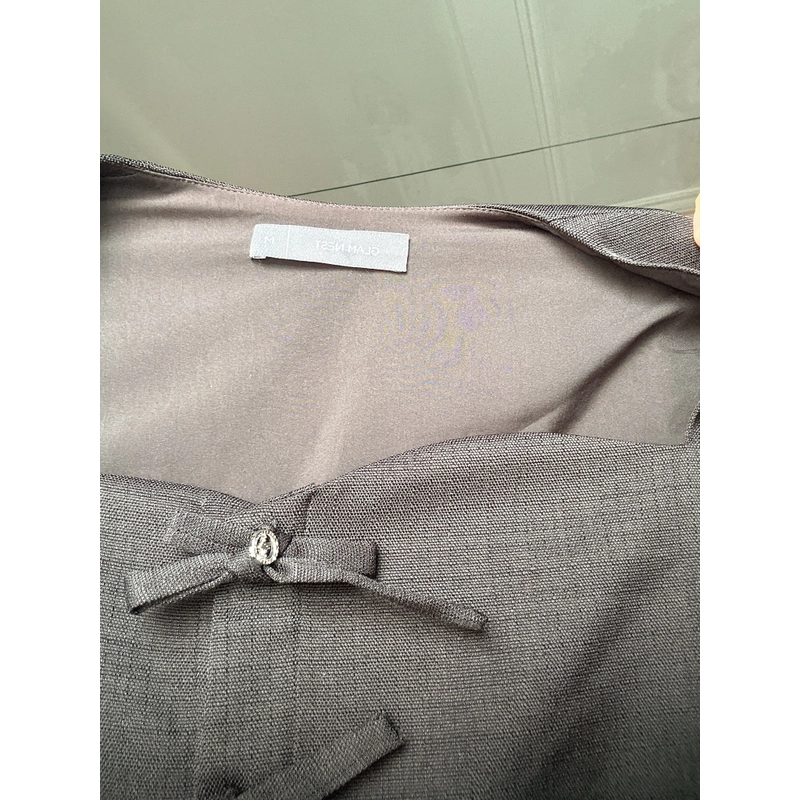 Áo babydoll màu đen 501757