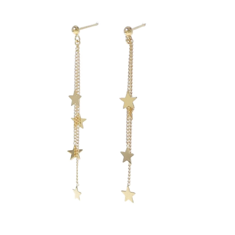 K18YG Bông tai hình sao - Hàng hiệu Chính hãng 867162