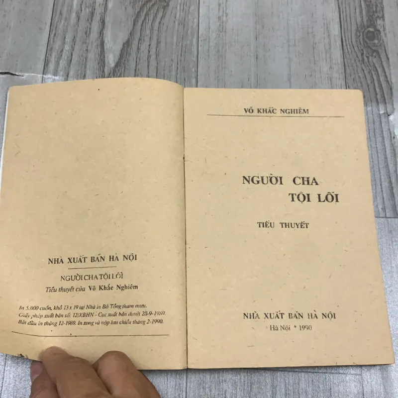 Người cha tội lỗi - võ khắc nghiêm. Có chữ ký tặng. 6a2 1040595