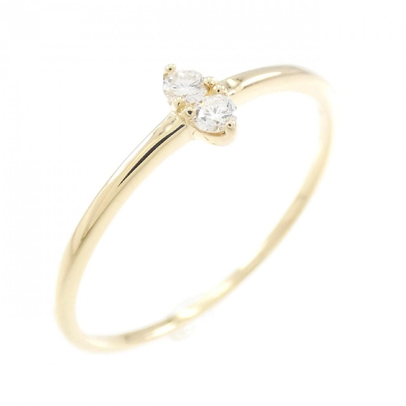 【Tái chế】Nhẫn kim cương K18YG 0.06CT 671091