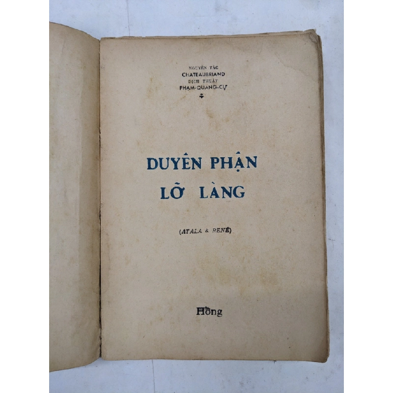 DUYÊN PHẬN LỠ LÀNG - Chateaubriand 132920