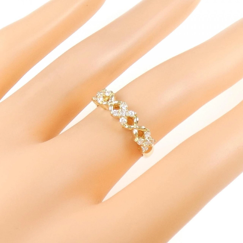 Nhẫn kim cương K18YG 0.21CT 672793