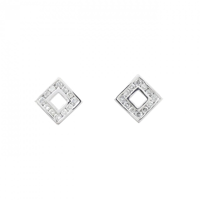 Bông tai kim cương 750WG/K18WG - Hàng hiệu Authentic 862606