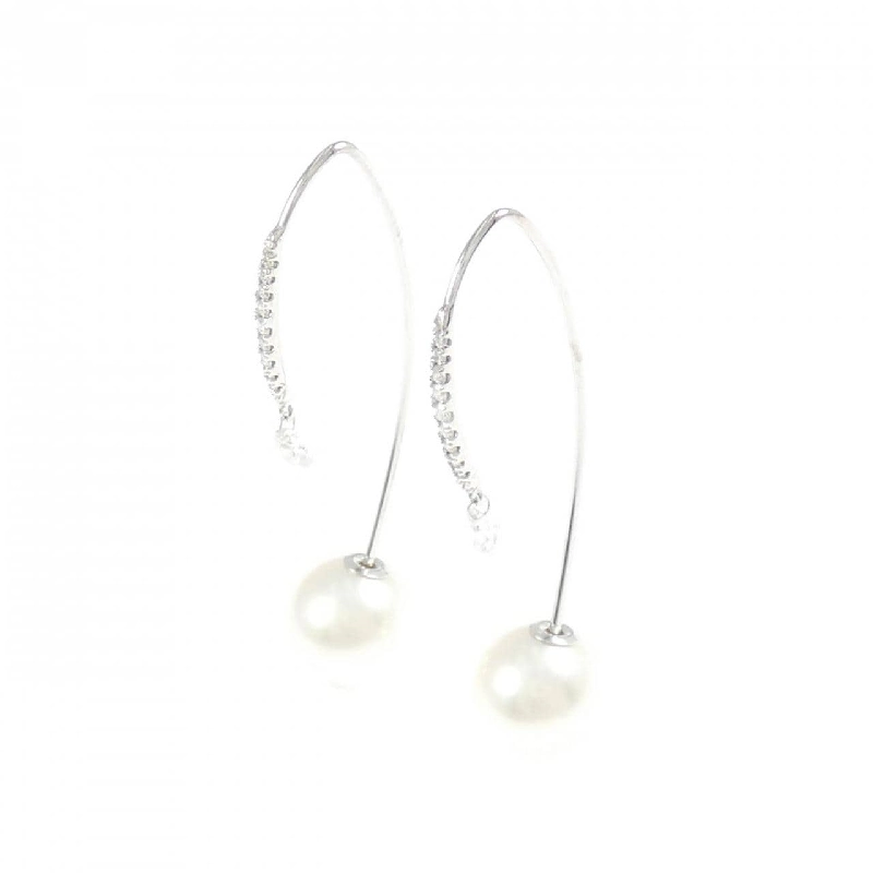 K18WG Bông tai ngọc trai Akoya 8.6mm - Hàng hiệu Chính hãng 867623