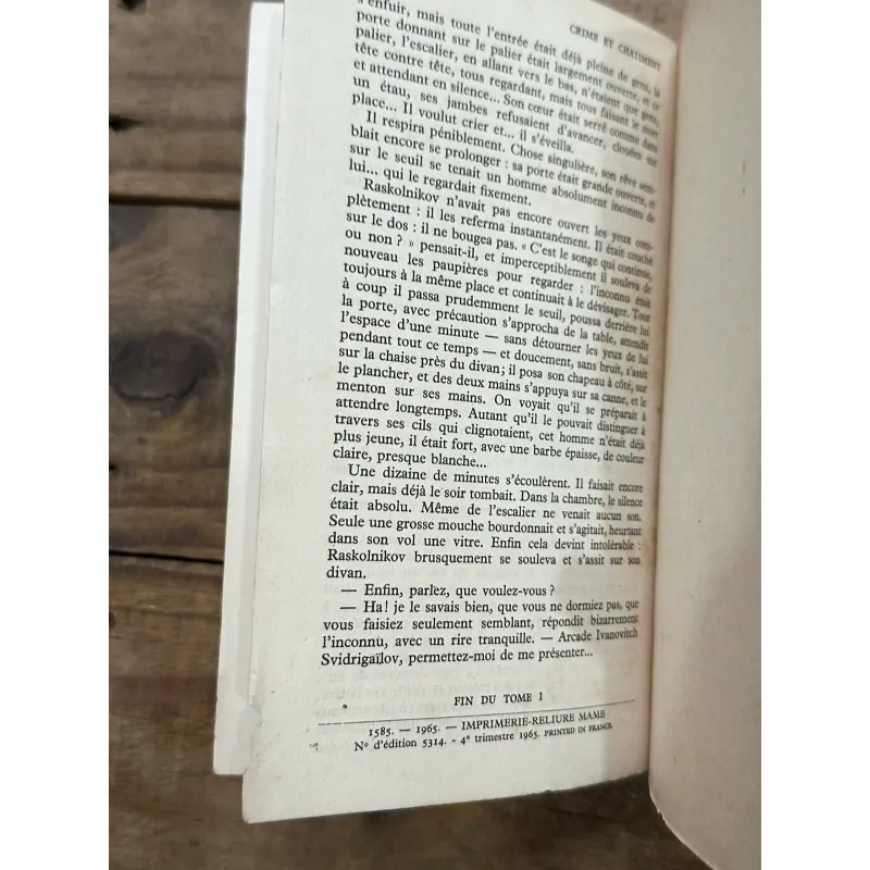 Crime And Punishment - Fyodor Dostoevsky (Trọn bộ 2 tập tiếng Pháp, in 1965) 736211