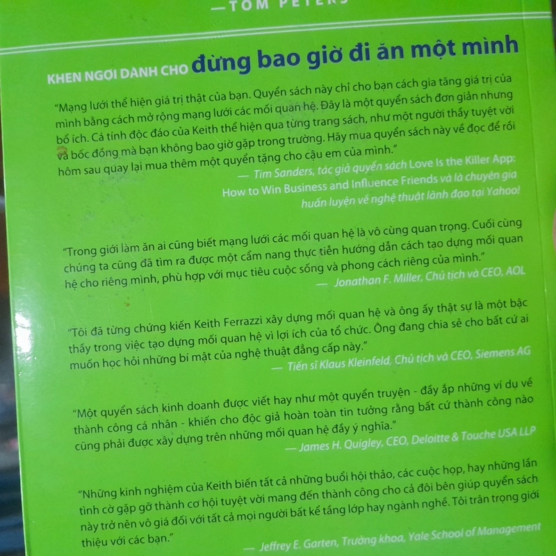 Đừng bao giờ đi ăn một mình (tái bản lần thứ 21). 199886