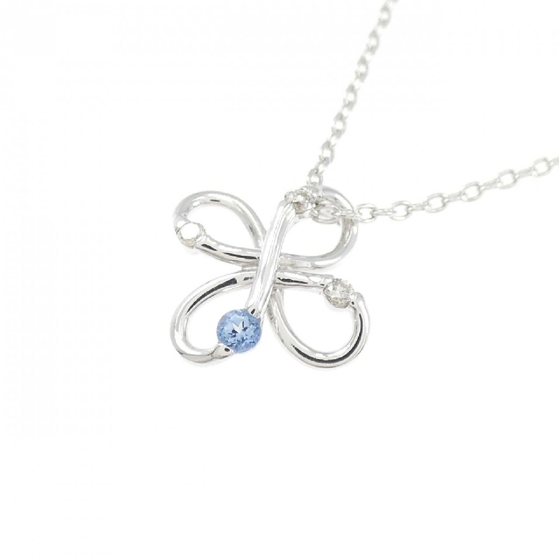 K18WG Blue Topaz Necklace - Hàng hiệu Authentic 858844