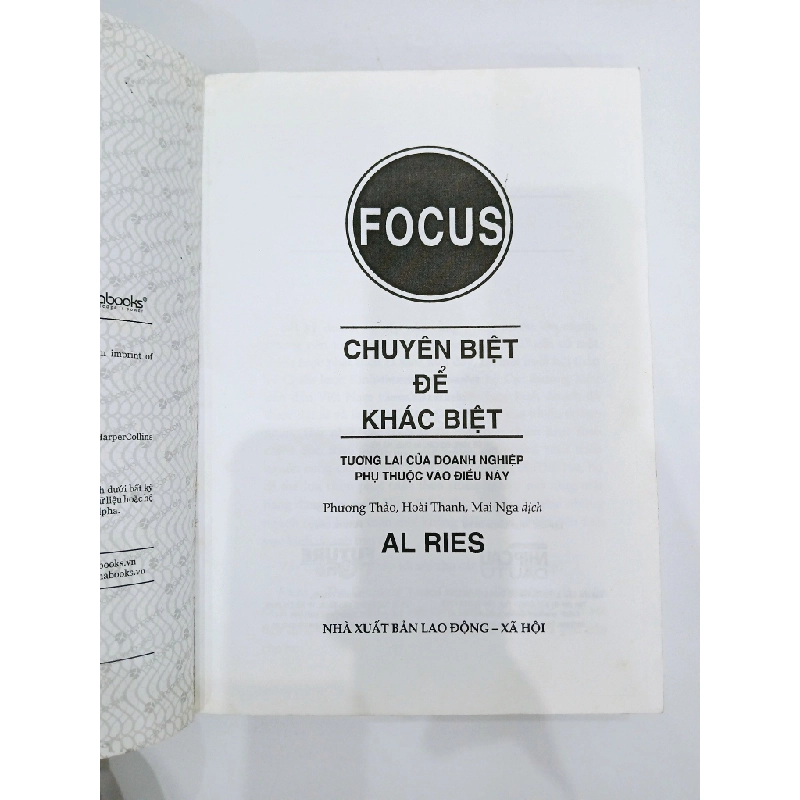 Chuyên Biệt Để Khác Biệt - Al Ries 544529