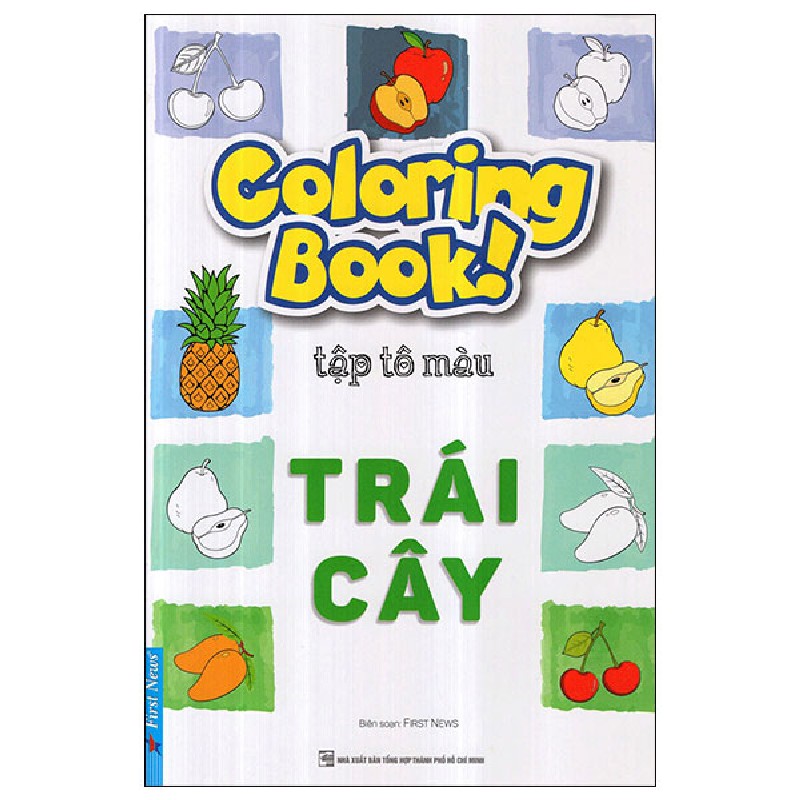 Coloring Book - Tập Tô Màu - Trái Cây - First News 150676