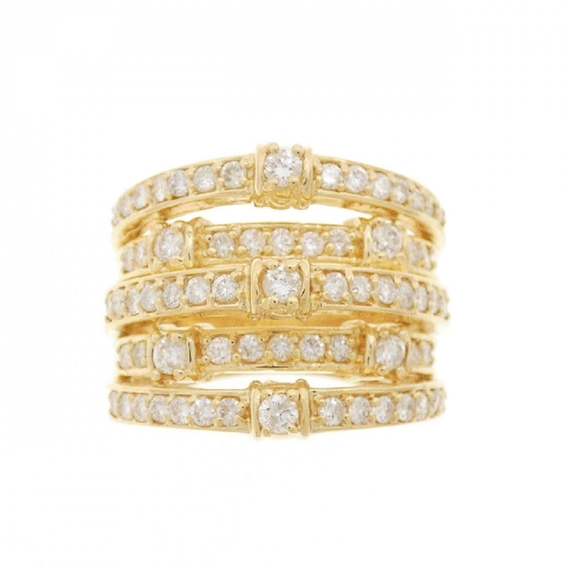 Nhẫn kim cương K18YG 1.04CT 671353