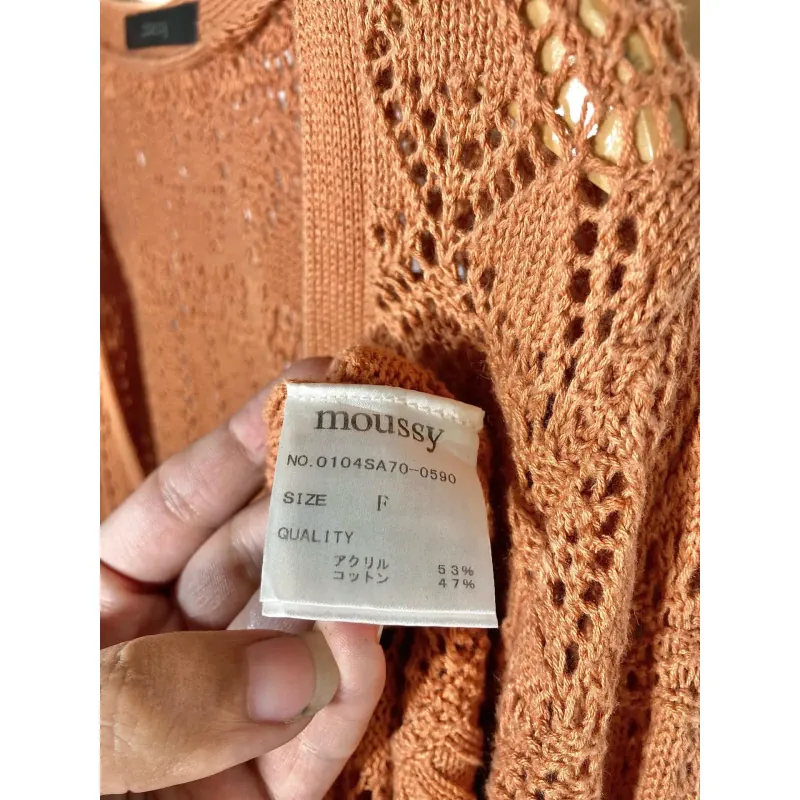 Áo Cardigan Nhật Hiệu Moussy Freesize 746984