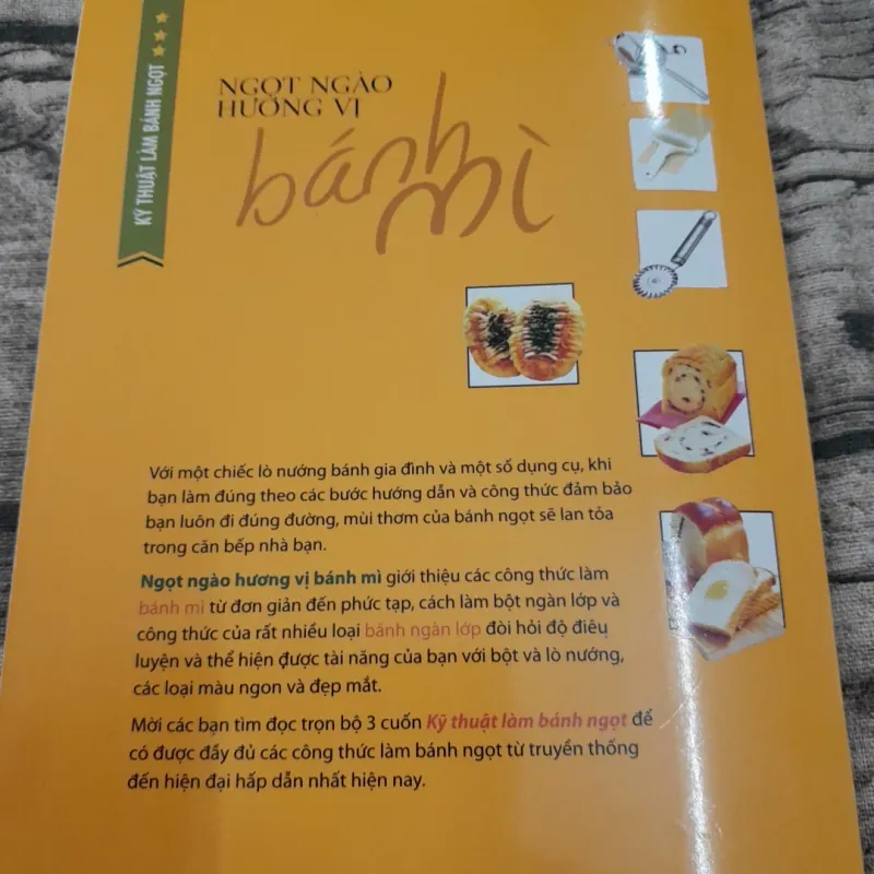 Bộ sách học kỹ năng LÀM BÁNH NGỌT BÁNH MỲ. 3 TẬP. Tác giả Đình Bình - Đình Trung 747735