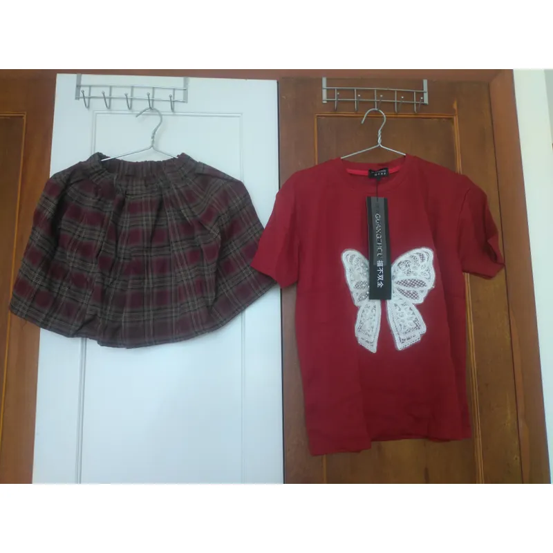 Set váy áo thun bé gái <47 ký mặc Tết cực xinh 739038