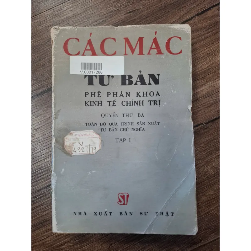 Tư Bản (Quyển 3 - Tập I) - Các Mác - Triết học/Kinh tế 702248
