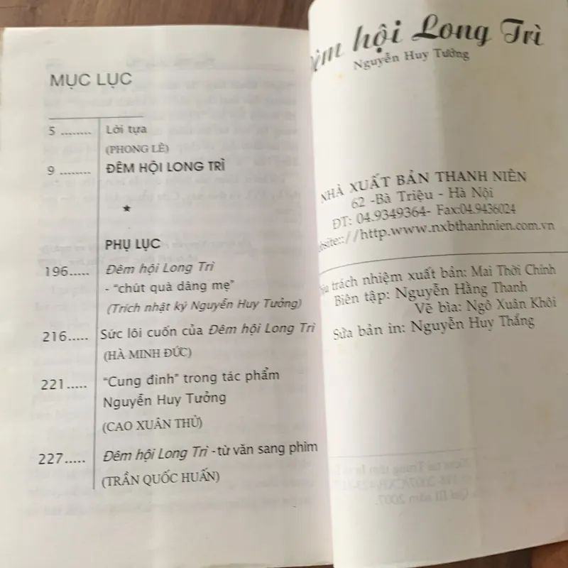 Đêm hội Long Trì, Nguyễn Huy Tưởng 674678