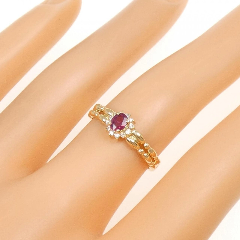 Nhẫn Ruby K18YG 0.28CT - Hàng hiệu Chính hãng 852499