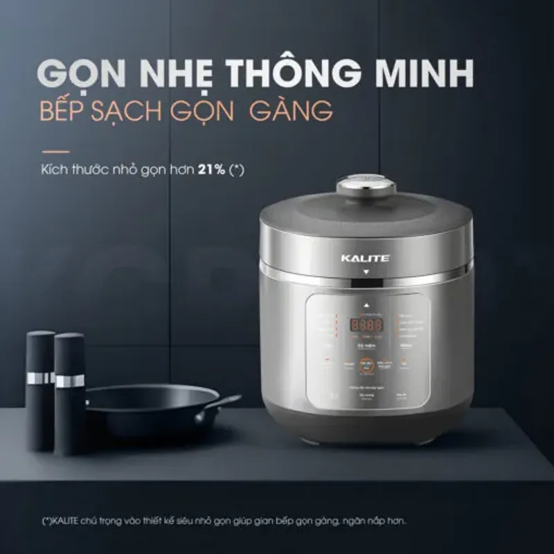 Nồi áp suất đa năng Kalite KPC5001 dung tích 5L chính hãng, mới 100% 573205