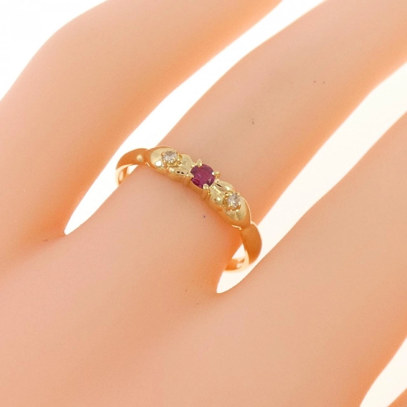 Nhẫn Ruby K18YG - Hàng hiệu Chính hãng 854621