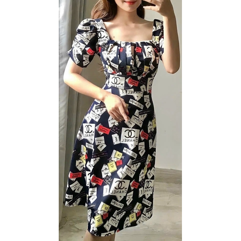 Đầm thun co giãn 4 chiều 443718