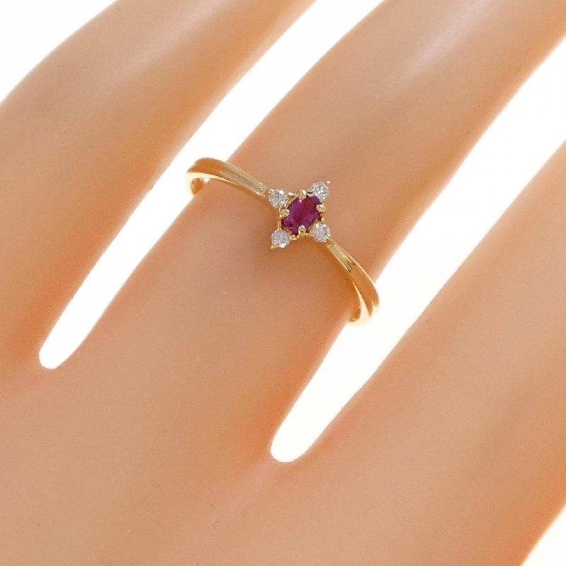 Nhẫn Ruby K18YG - Hàng hiệu Chính hãng 851194