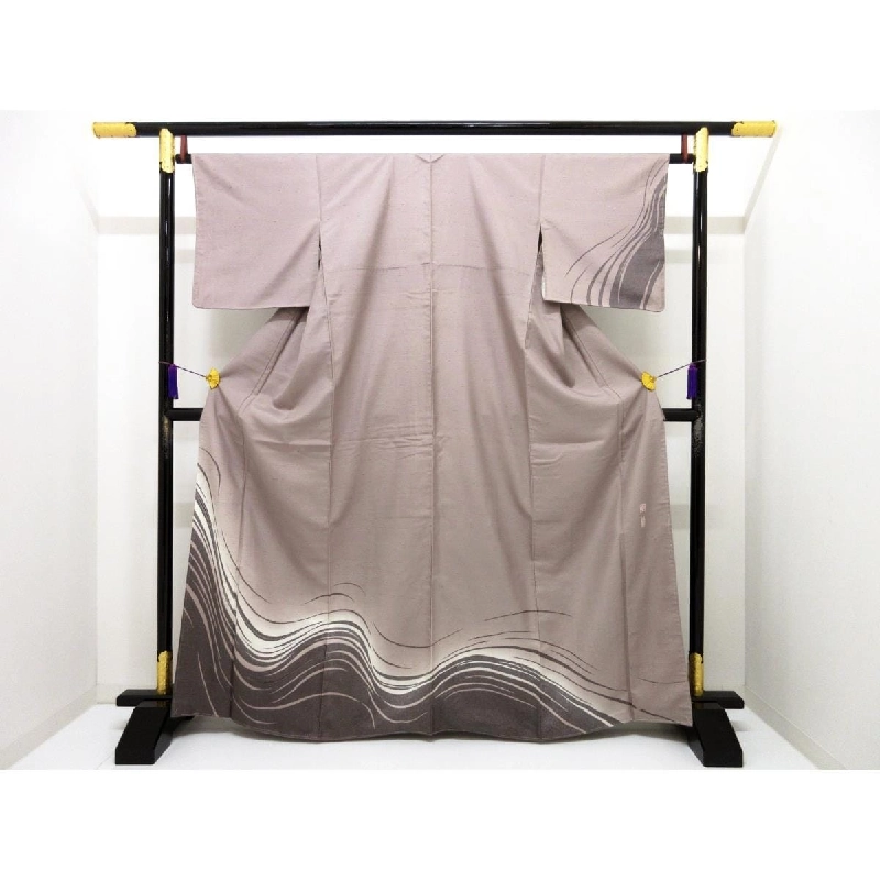 Kimono thăm viếng 牛首紬 kích thước L - Hàng hiệu Authentic 883236