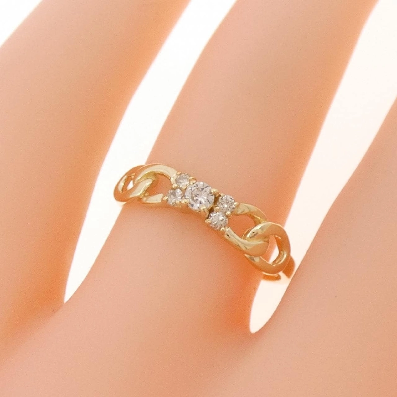 Nhẫn kim cương K18YG 0.11CT 671023