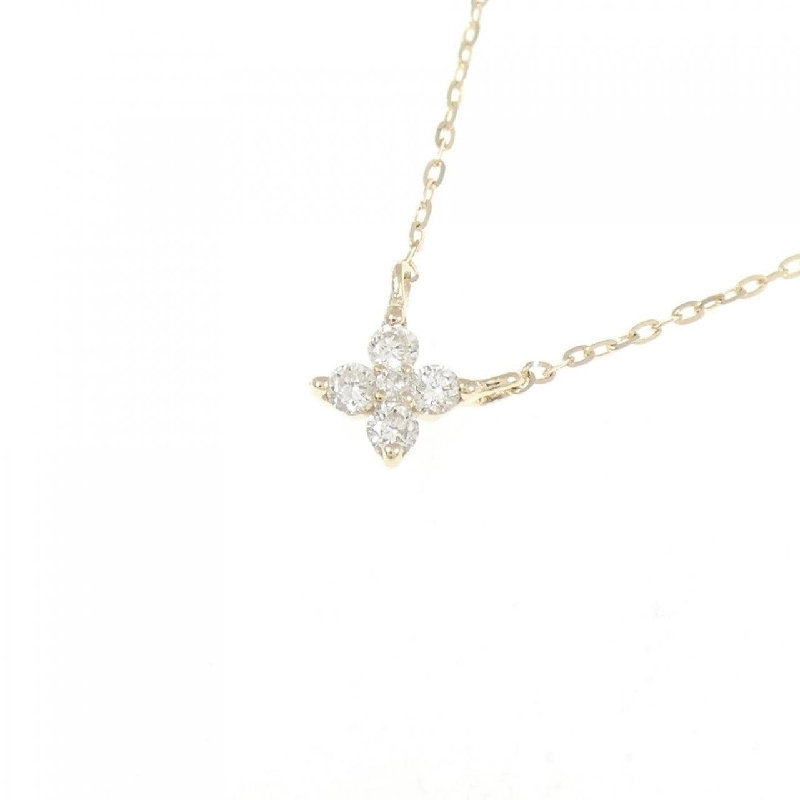 K10YG Dây chuyền kim cương hoa 0.07CT - Hàng hiệu Chính hãng 860925