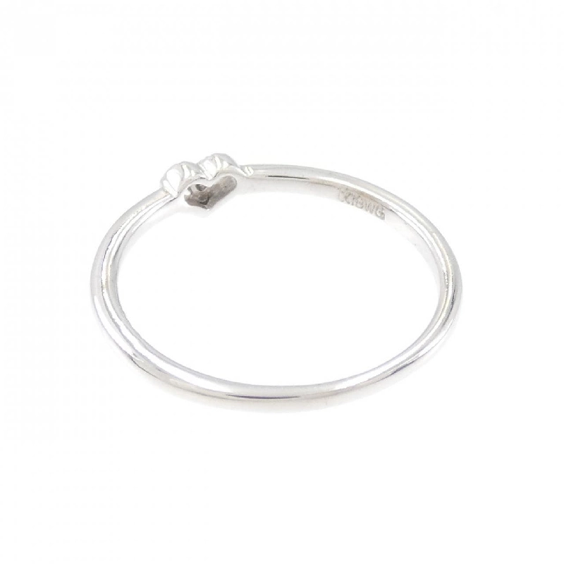 Nhẫn kim cương hình trái tim K18WG 0.01CT 670589