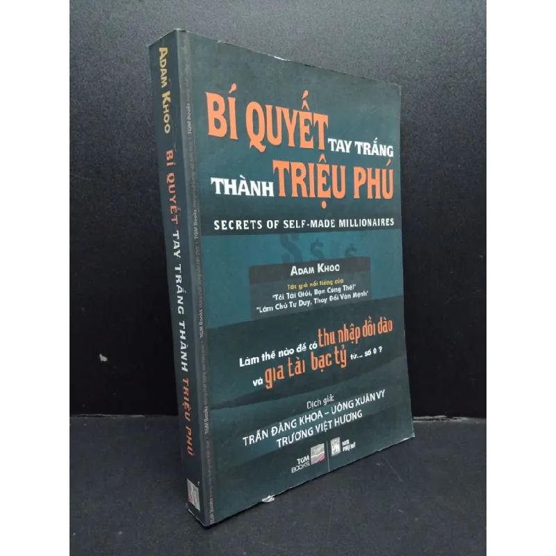 [Sách Cũ SCGR] Bí quyết tay trắng thành triệu phú mới 90% ố bẩn nhẹ 2012 HCM1008 Adam Khoo KỸ NĂNG 685023