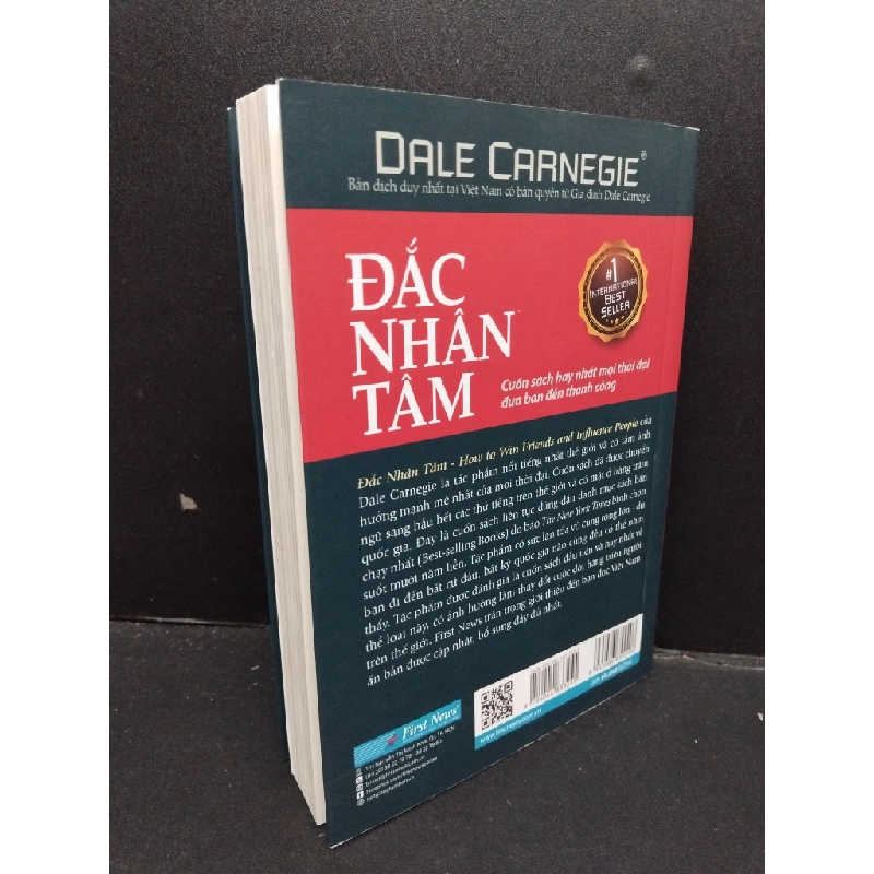 Đắc nhân tâm (khổ nhỏ) Dale Carnegie mới 90% lỗi trang thừa giấy 2024 HCM.ASB1809 341293