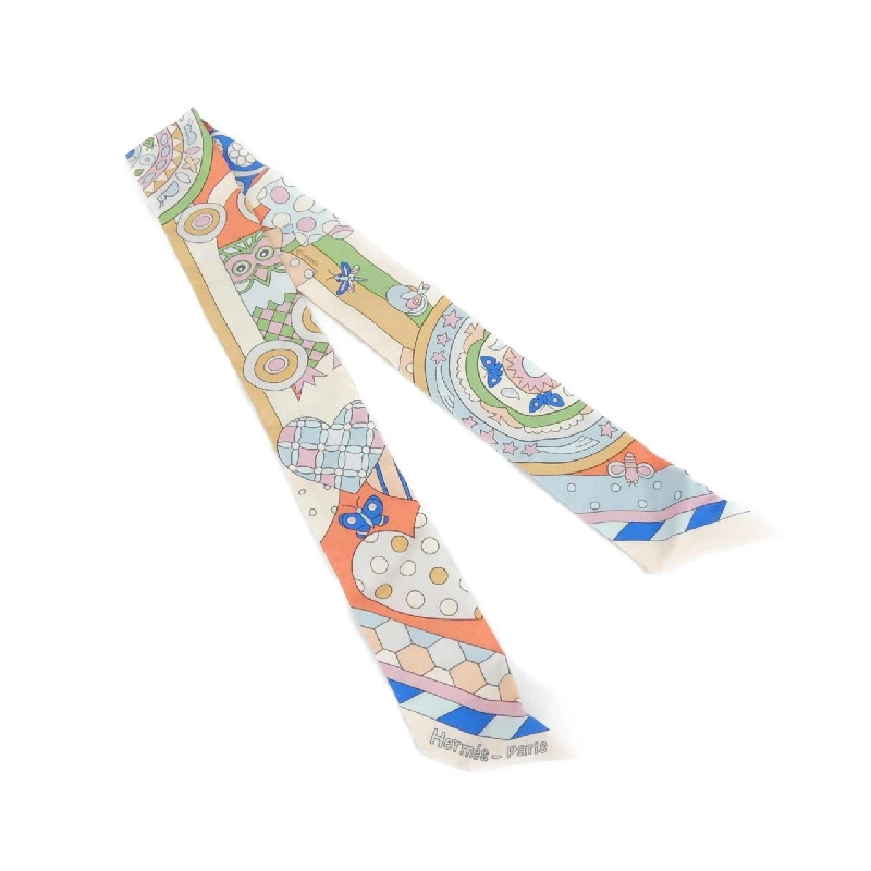 HERMES LES MURMURES DE LA FORET Twilly 063005S Khăn quàng - Hàng hiệu Chính hãng 806959