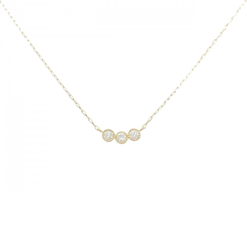 K18YG Dây chuyền kim cương 0.10CT - Hàng hiệu Chính hãng 857516