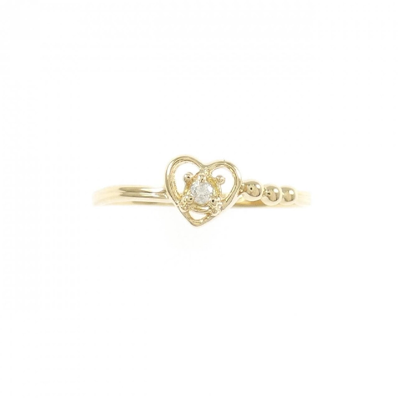 Nhẫn kim cương hình trái tim K18YG 0.02CT - Hàng hiệu Chính hãng 855086