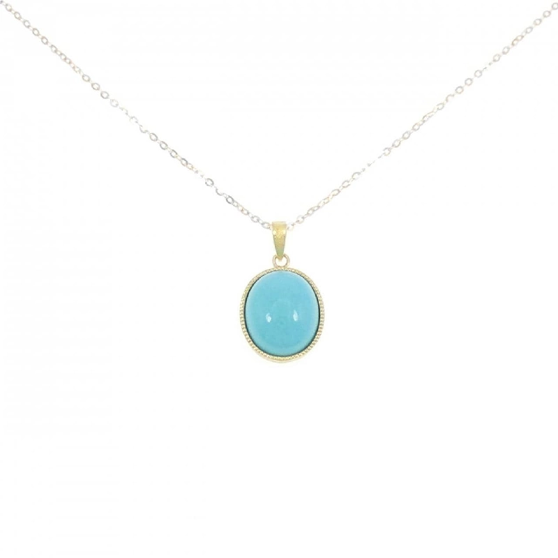 K18YG/K18WG Dây chuyền Turquoise 2.50CT - Hàng hiệu Chính hãng 858324
