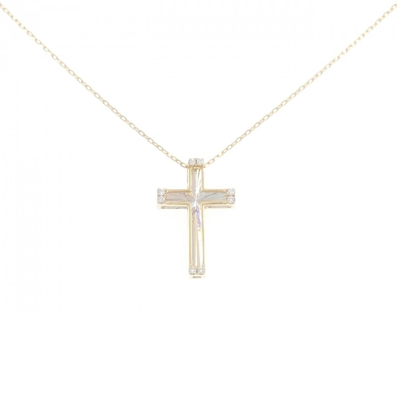 Dây chuyền kim cương K18YG/K18WG 0.03CT - Hàng hiệu Chính hãng 865798