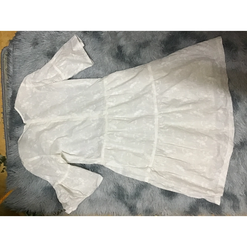 Đầm cotton thêu lót chân váy 524728