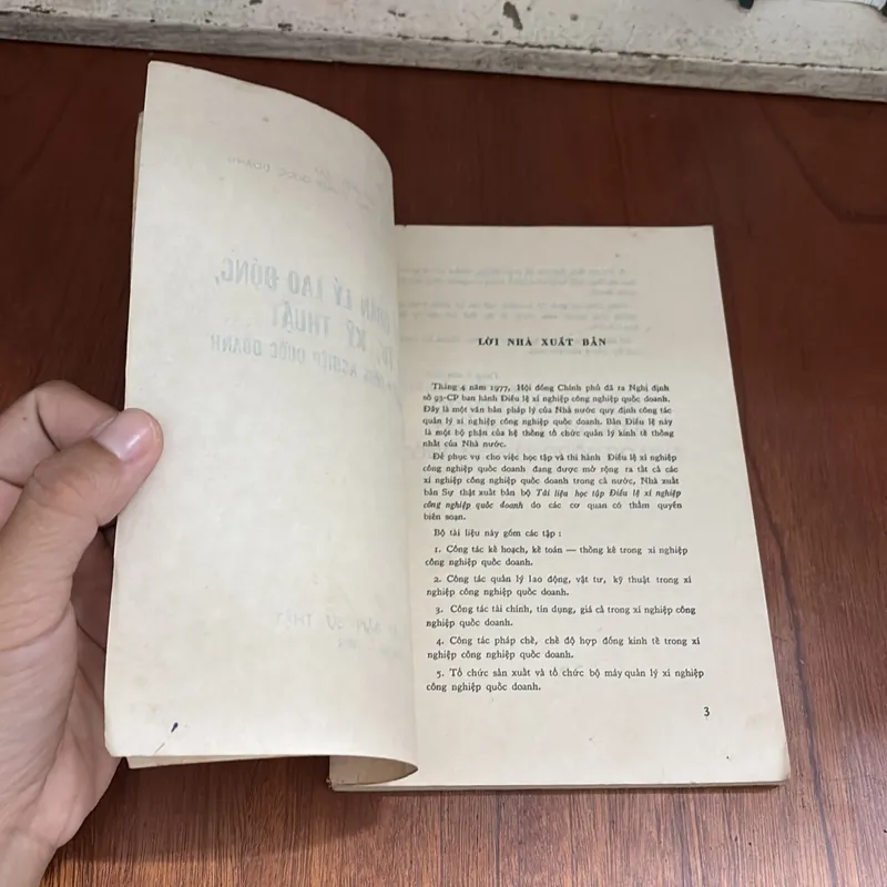 Công Tác Quản Lý Lao Động, Vật Tư, Kỹ Thuật Trong Xí Nghiệp Công Nghiệp Quốc Doanh - 1978 604890