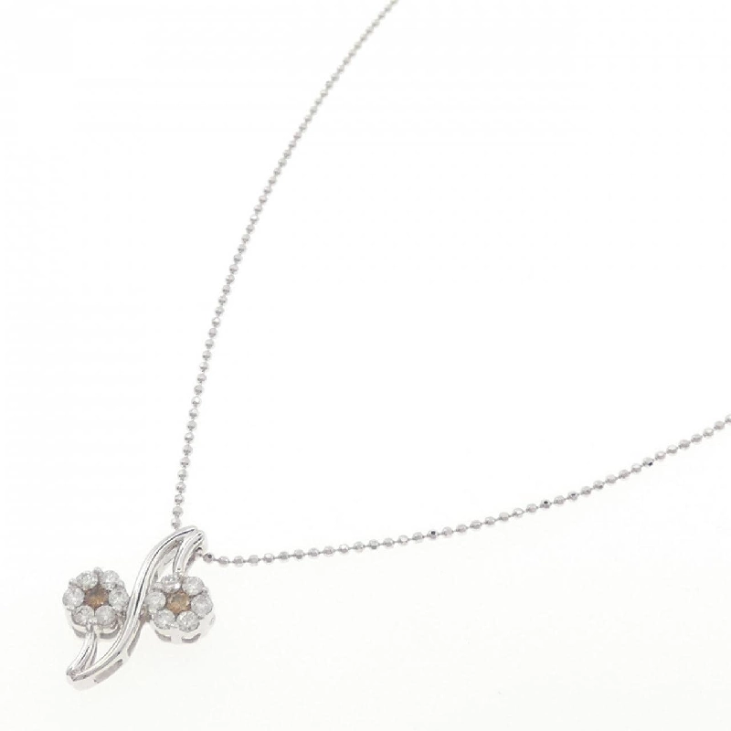 K18WG Hoa Kim Cương Dây Chuyền - Hàng hiệu Chính hãng 859260