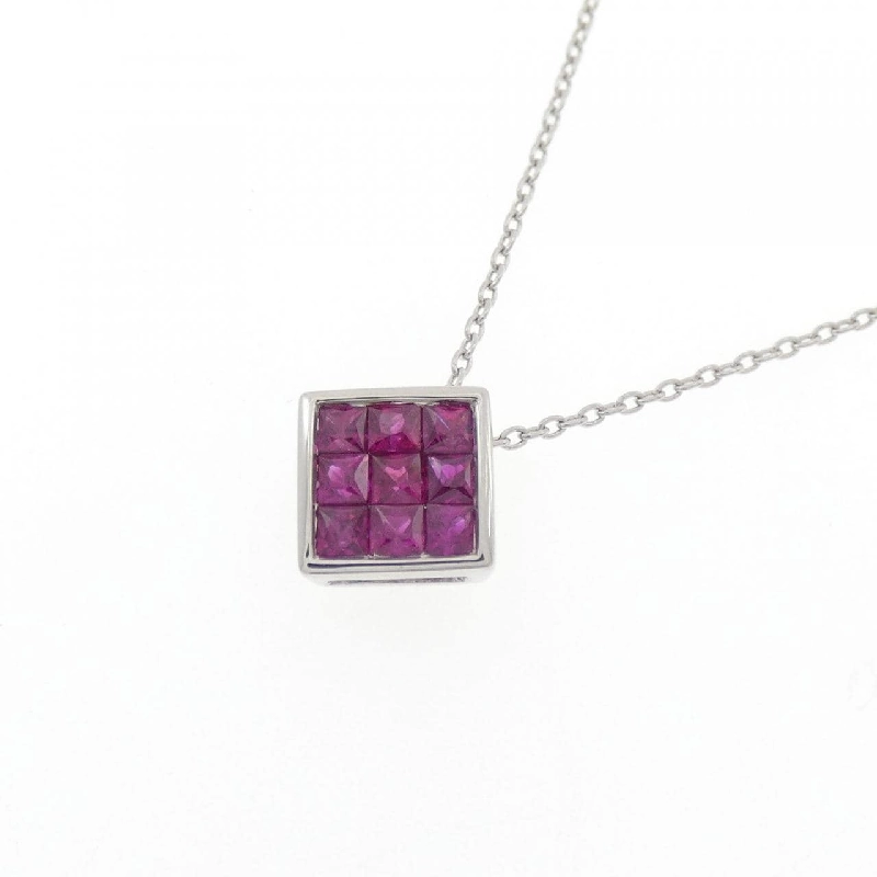 Dây chuyền ruby PT950/PT850 0.45CT - Hàng hiệu Authentic 859098