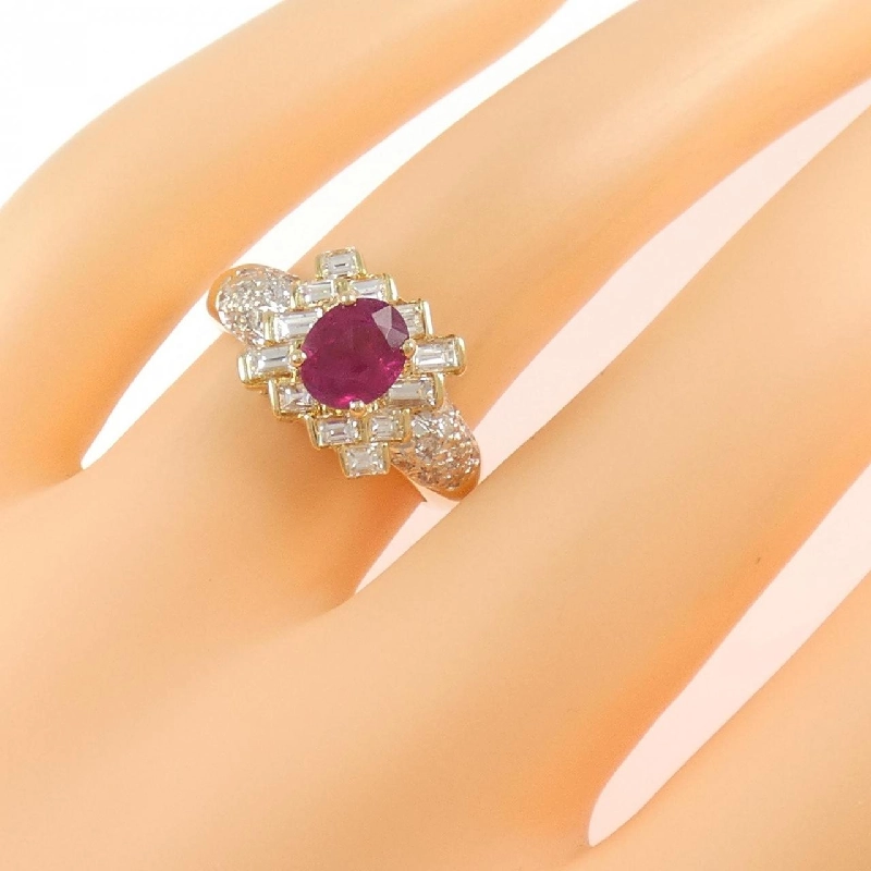 Nhẫn Ruby K18YG 1.15CT - Hàng hiệu Chính hãng 850415