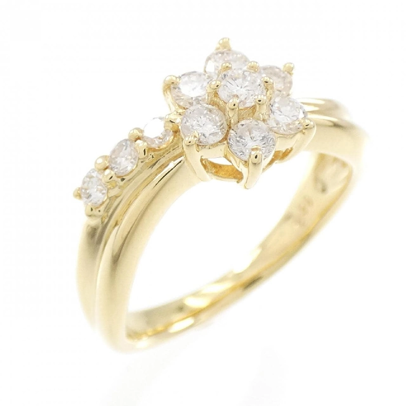 Nhẫn kim cương hoa K18YG 0.50CT 673129